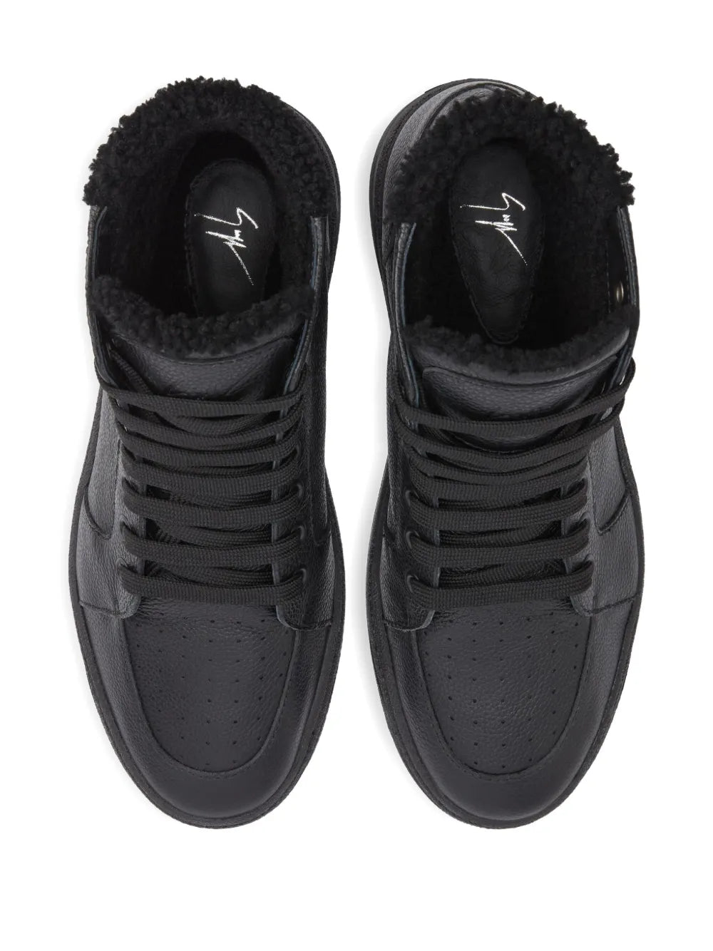 Giuseppe Zanotti Gz94 High-Top Shearling Sneakers