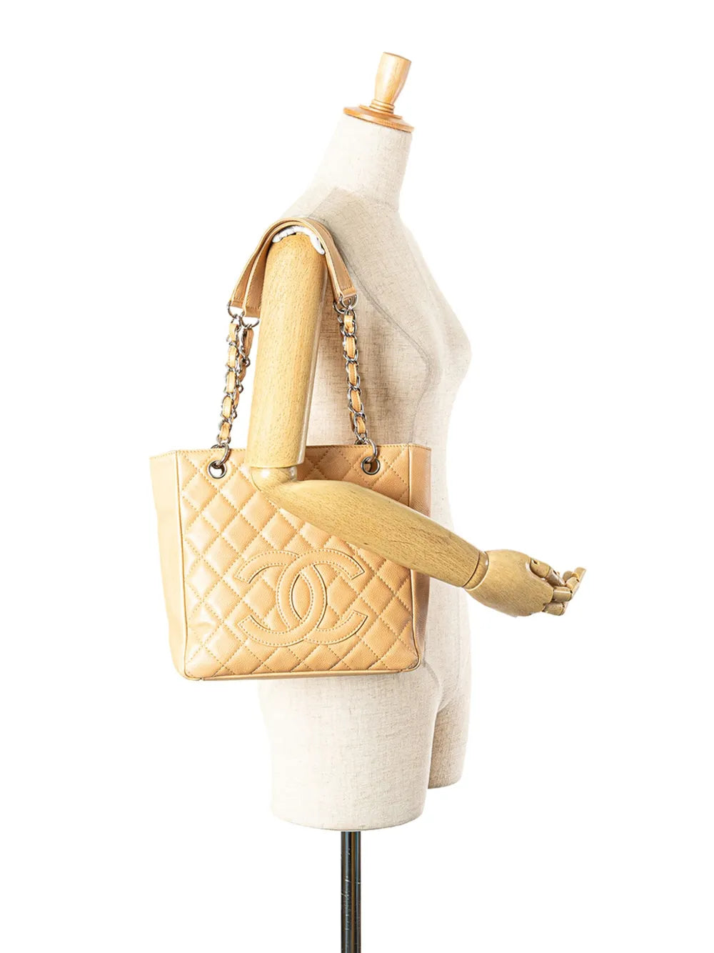 Pre-OwnedCHANEL Pre-Owned2008-2009 Caviar Petite Shopping tote bag