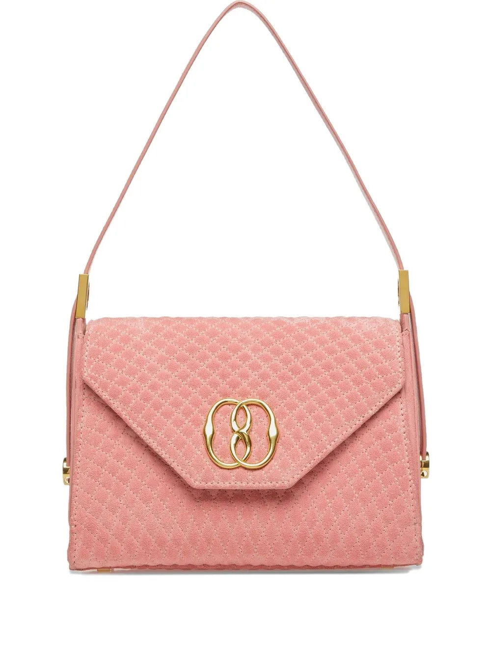 Ballylogo-plaque clutch bag