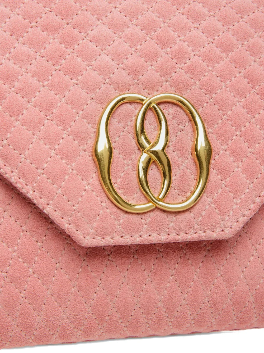 Ballylogo-plaque clutch bag