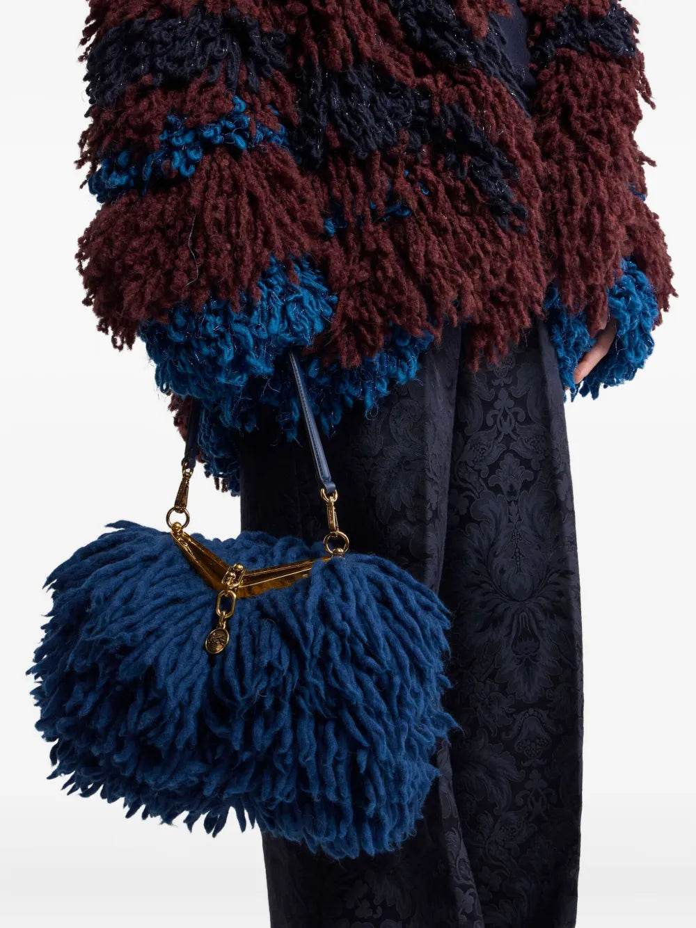 ETROVela wool shoulder bag