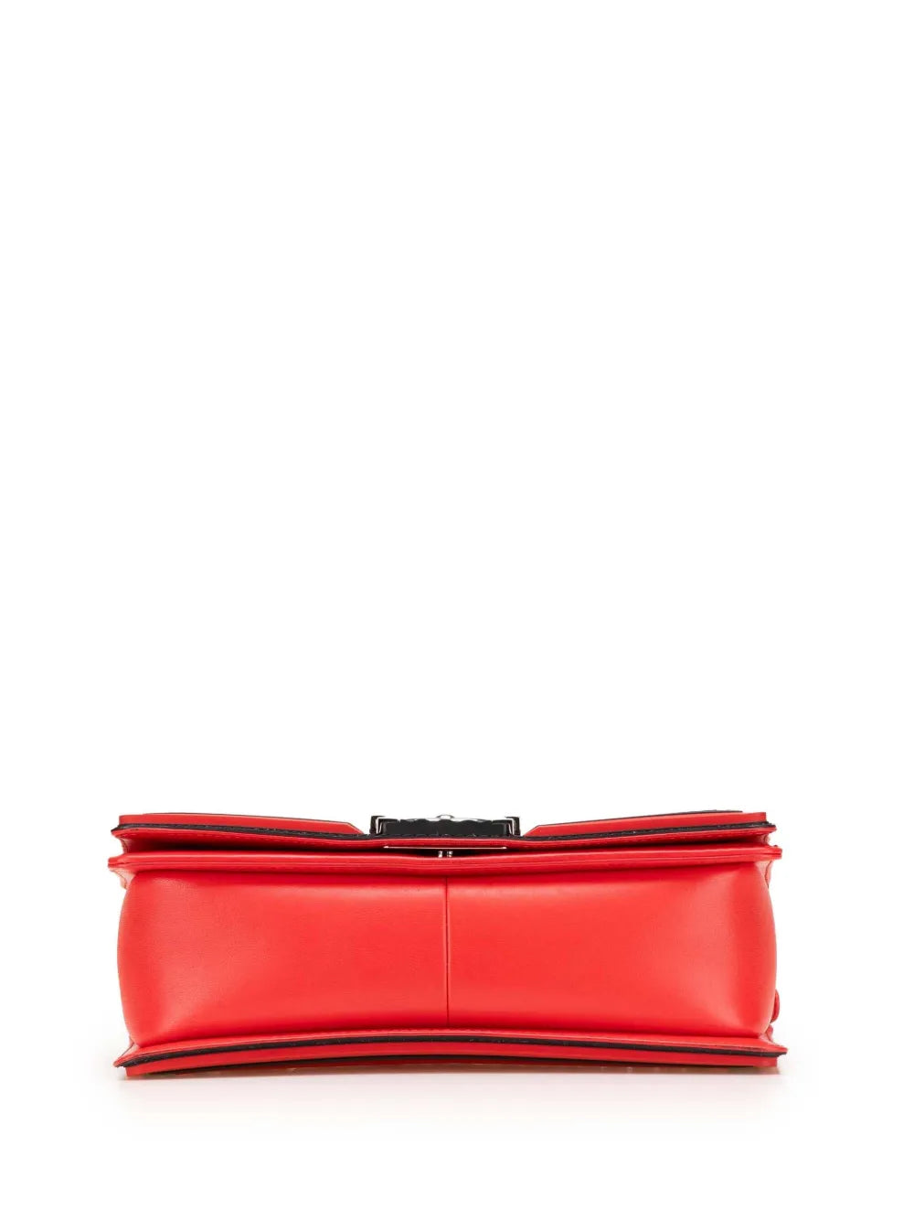 Pre-OwnedCHANEL Pre-Owned2016-2017 Old Medium Bicolor Quilted Lambskin and Rubber Boy Flap crossbody bag