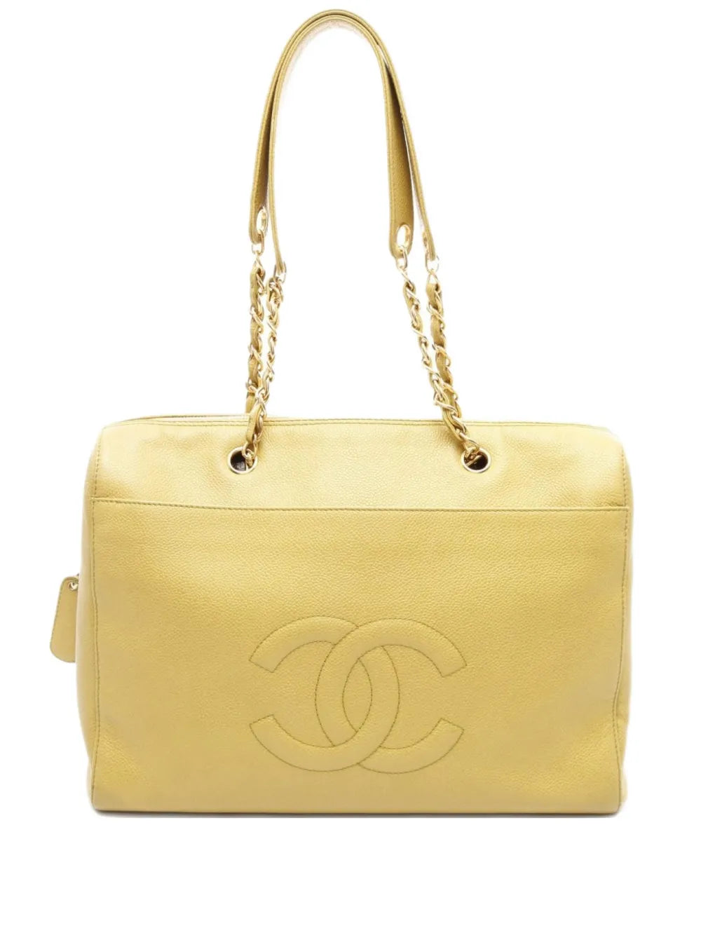 Pre-OwnedCHANEL Pre-Owned1997 caviar-leather chain tote bag