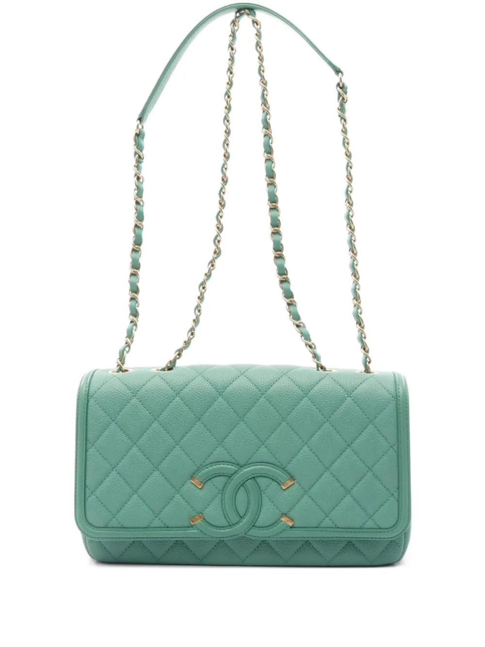 Pre-OwnedCHANEL Pre-Owned2016-2017 small interlocking CC shoulder bag
