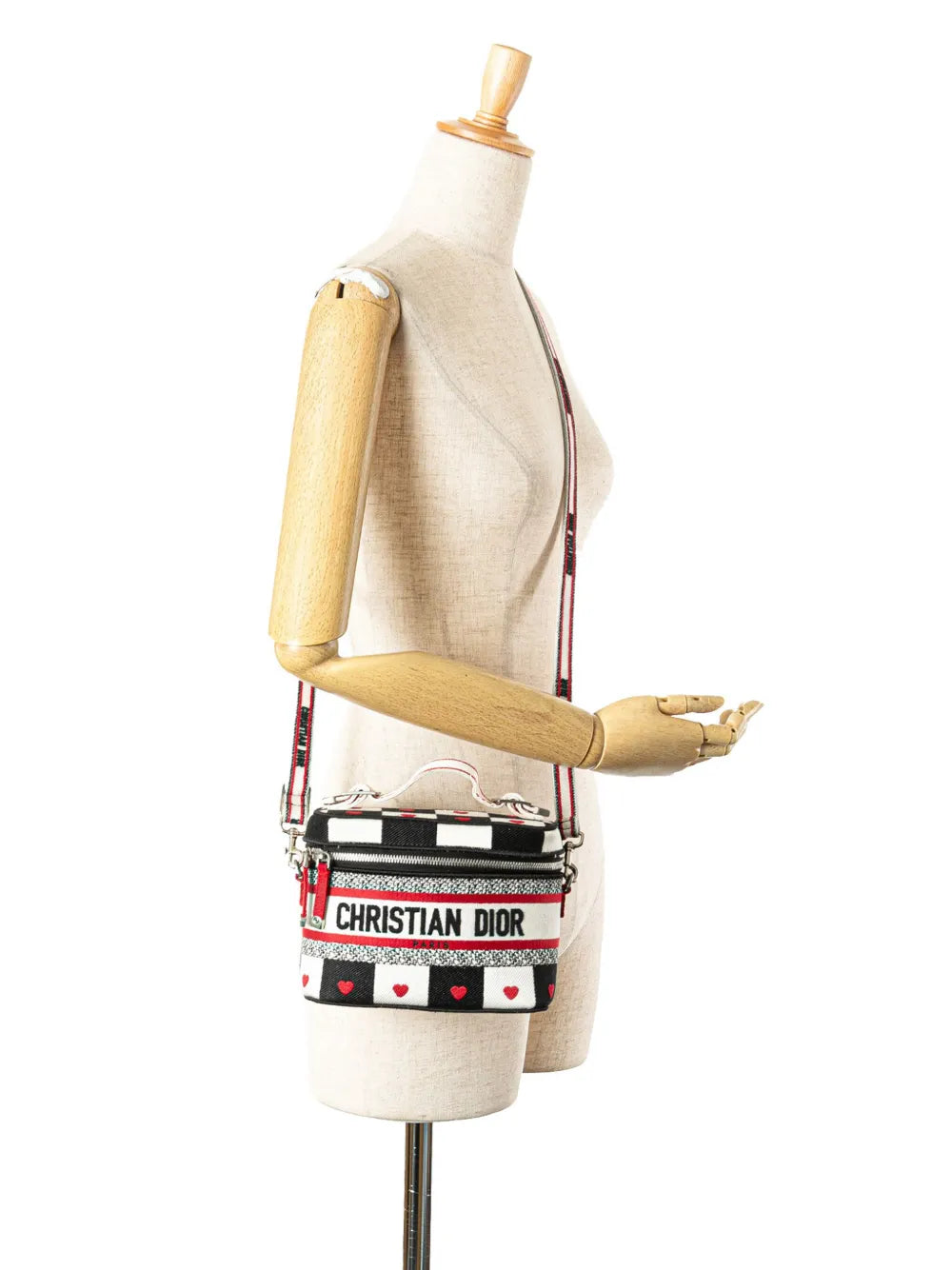Pre-OwnedChristian Dior Pre-Owned2021 Small Canvas Embroidered D Royaume d Amour Diortravel Case vanity bag
