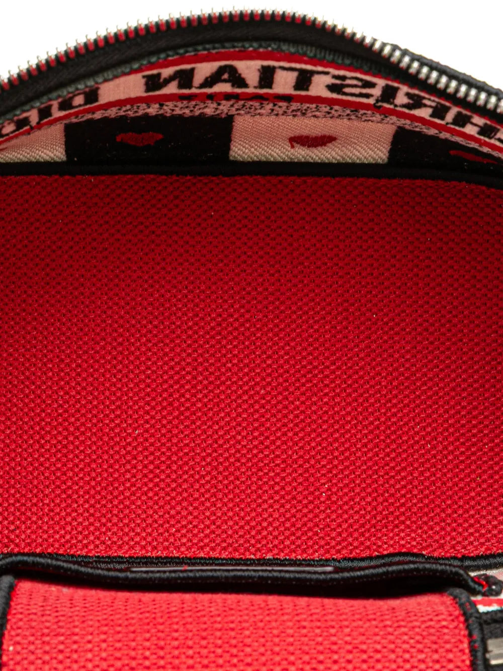 Pre-OwnedChristian Dior Pre-Owned2021 Small Canvas Embroidered D Royaume d Amour Diortravel Case vanity bag
