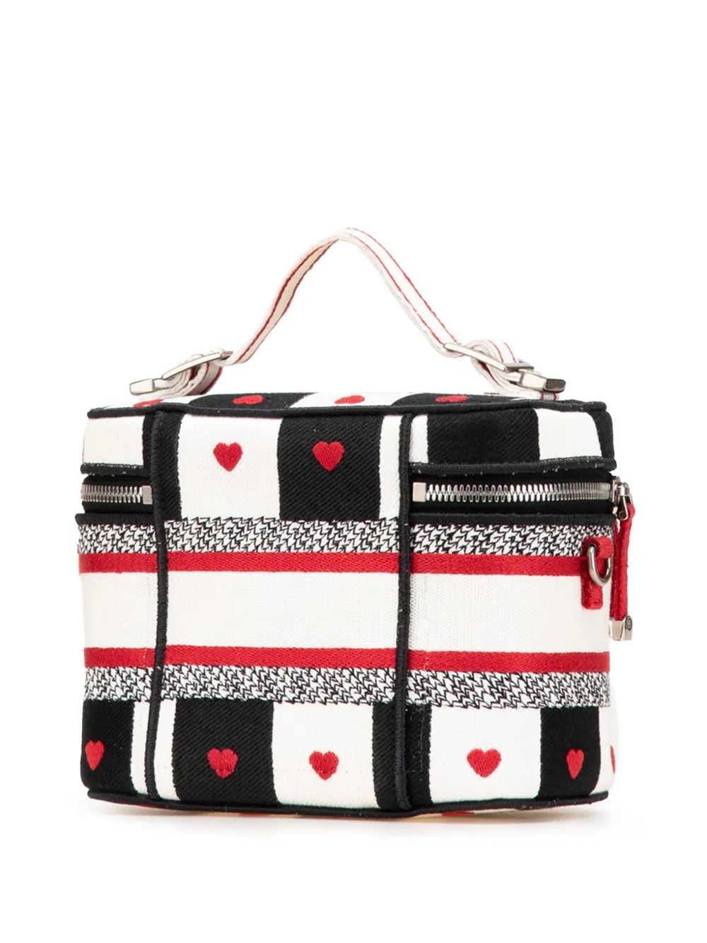 Pre-OwnedChristian Dior Pre-Owned2021 Small Canvas Embroidered D Royaume d Amour Diortravel Case vanity bag