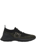 Ferragamo Gancini-Detail Knit Sneakers