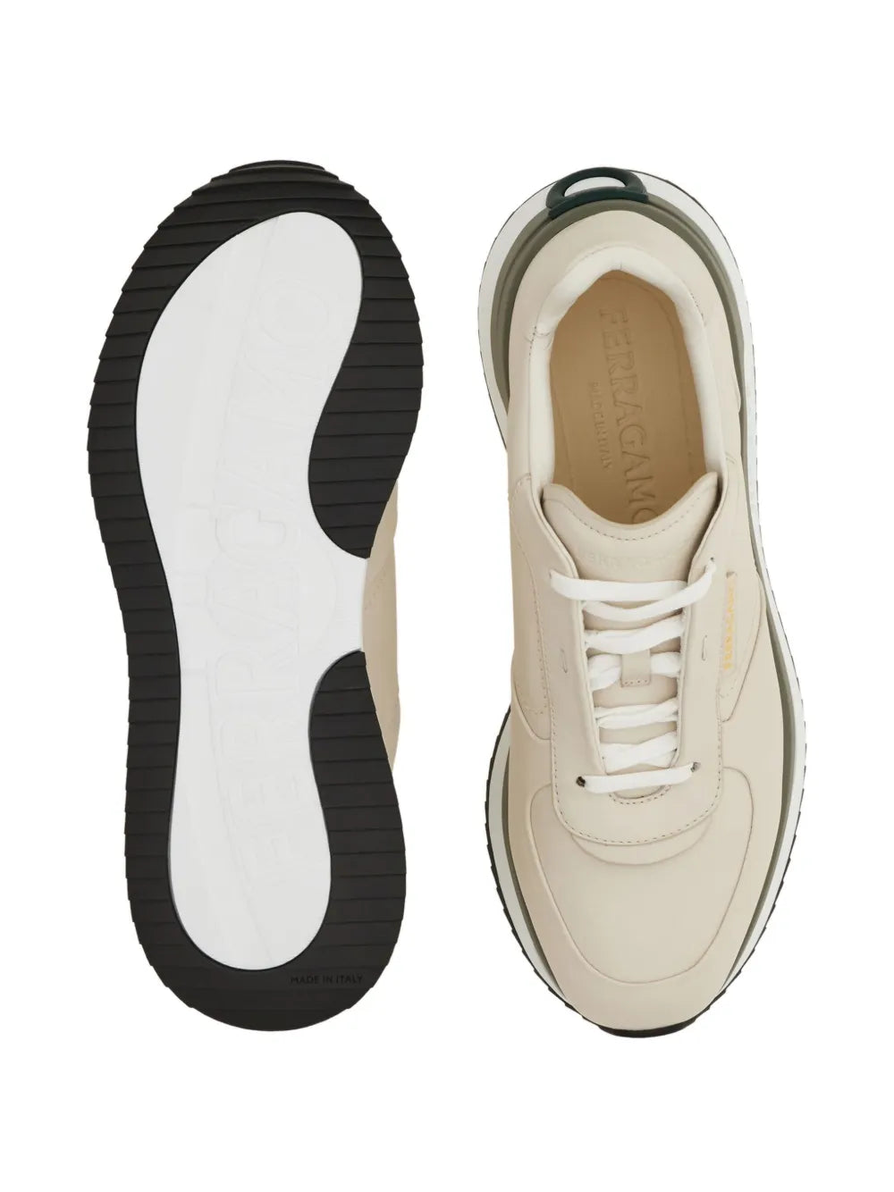 Ferragamo Gancini-Detail Low-Top Sneakers