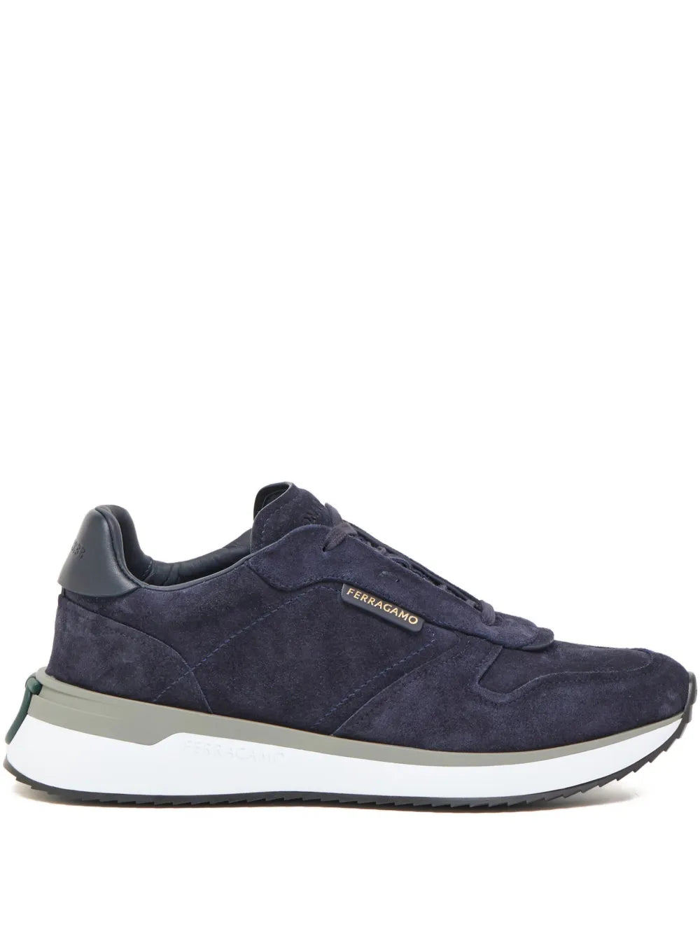 Ferragamo Suede Low-Top Sneakers