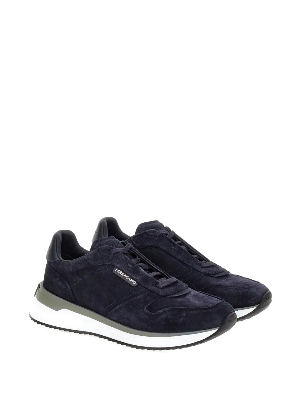 Ferragamo Suede Low-Top Sneakers