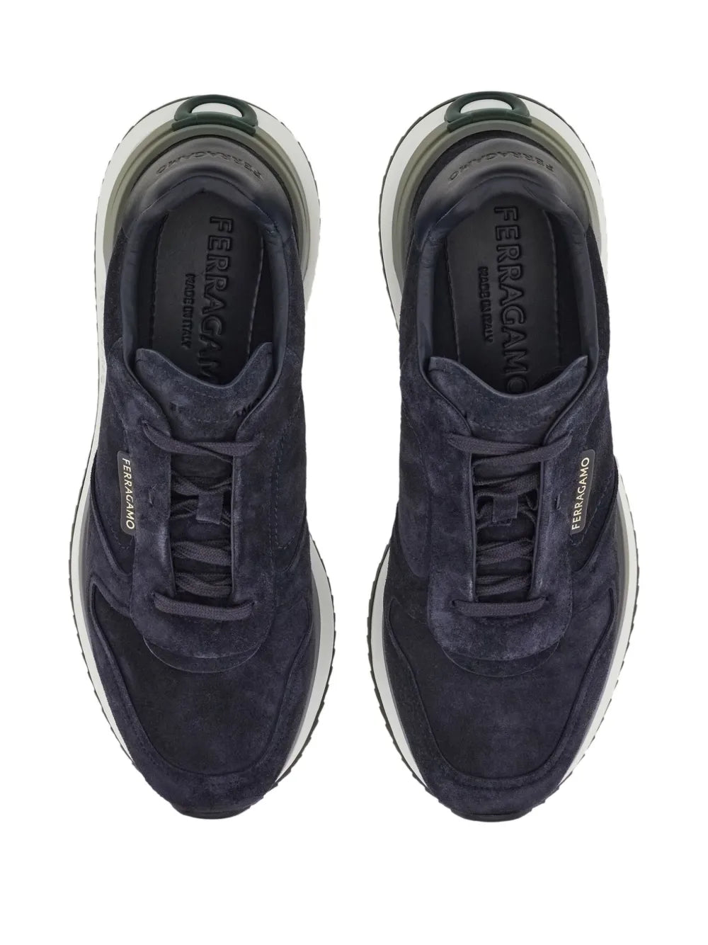 Ferragamo Suede Low-Top Sneakers