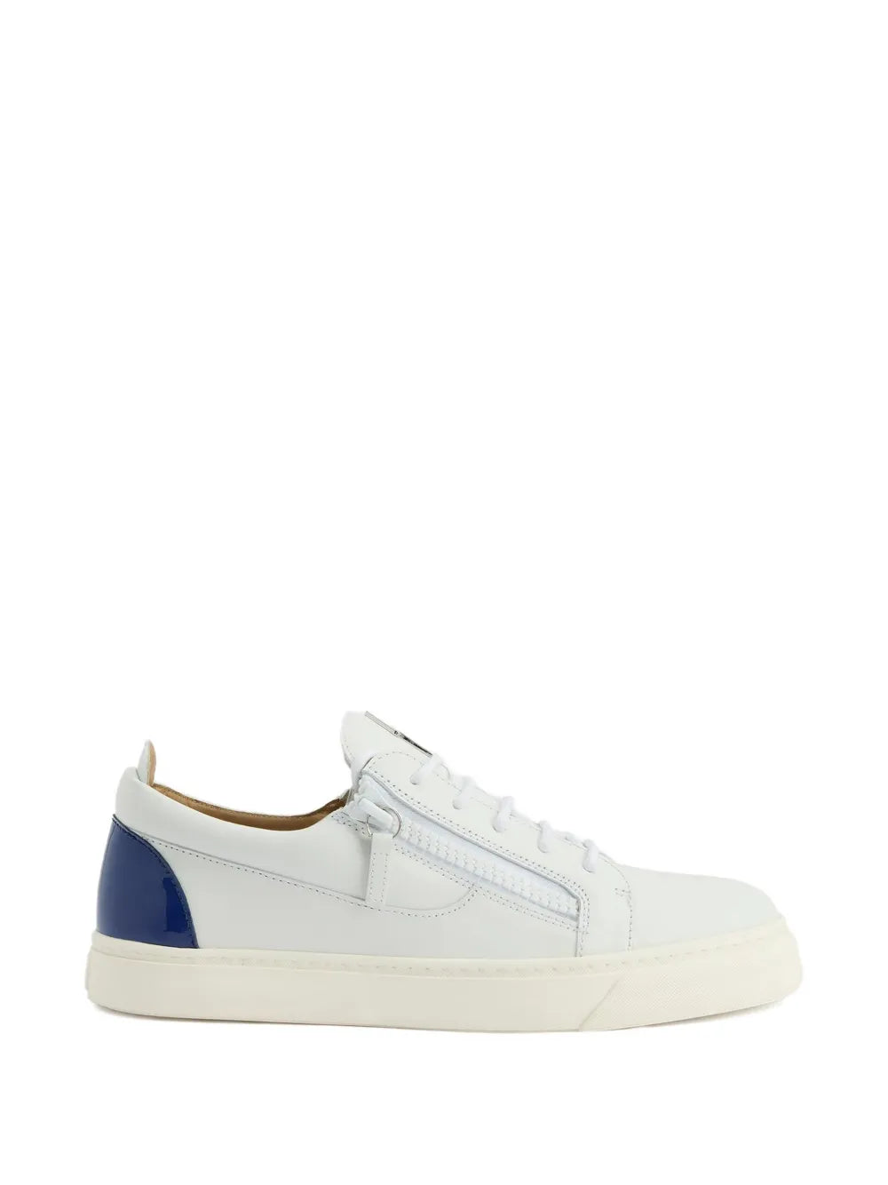 Giuseppe Zanotti Frankie Zip-Detail Leather Trainers