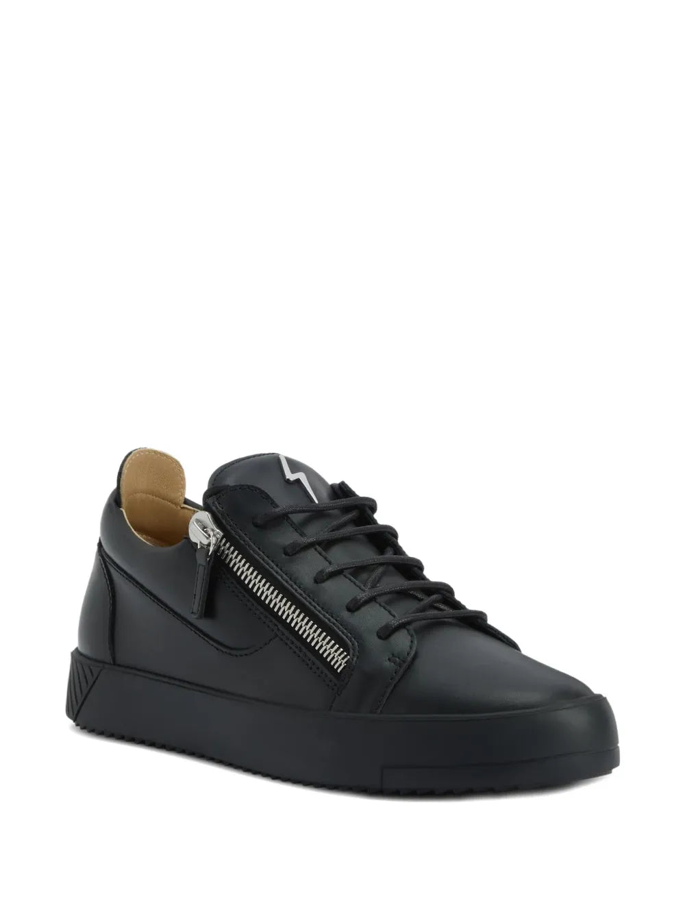 Giuseppe Zanotti Frankie Zip-Detail Leather Sneakers