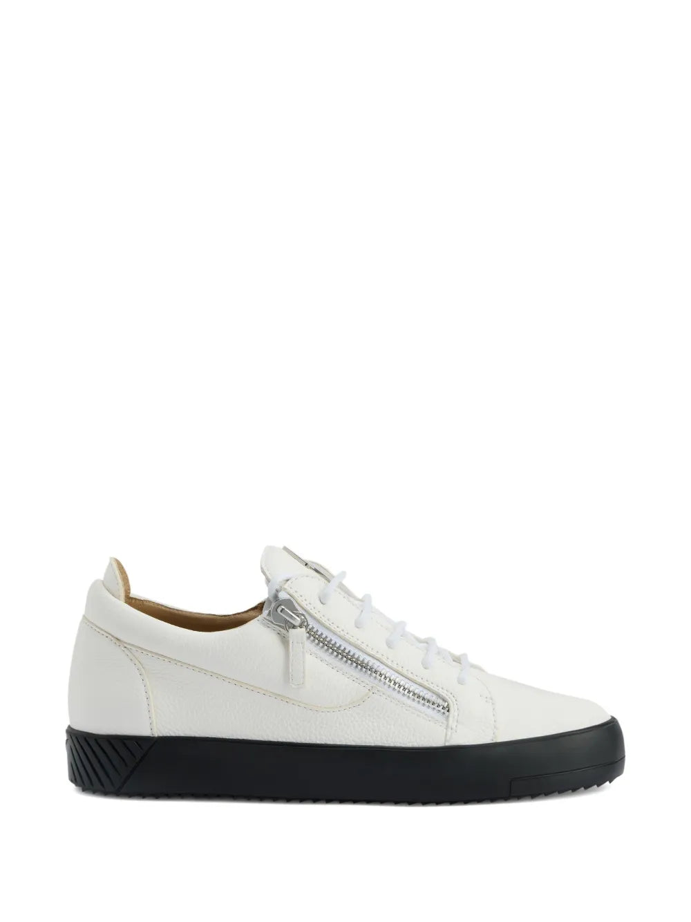 Giuseppe Zanotti Zip-Detail Leather Low-Top Sneakers