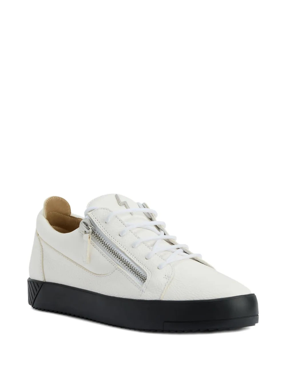 Giuseppe Zanotti Zip-Detail Leather Low-Top Sneakers