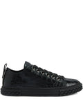 Giuseppe Zanotti Blabber Crocodile-Effect Lace-Up Sneakers