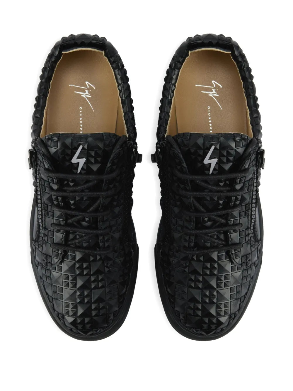 Giuseppe Zanotti The Manhattan Zip-Detail Woven Sneakers