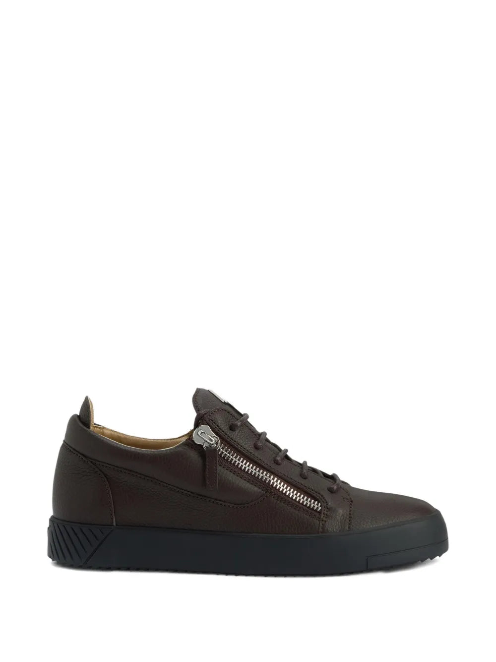 Giuseppe Zanotti Frankie Zip-Detail Leather Sneakers