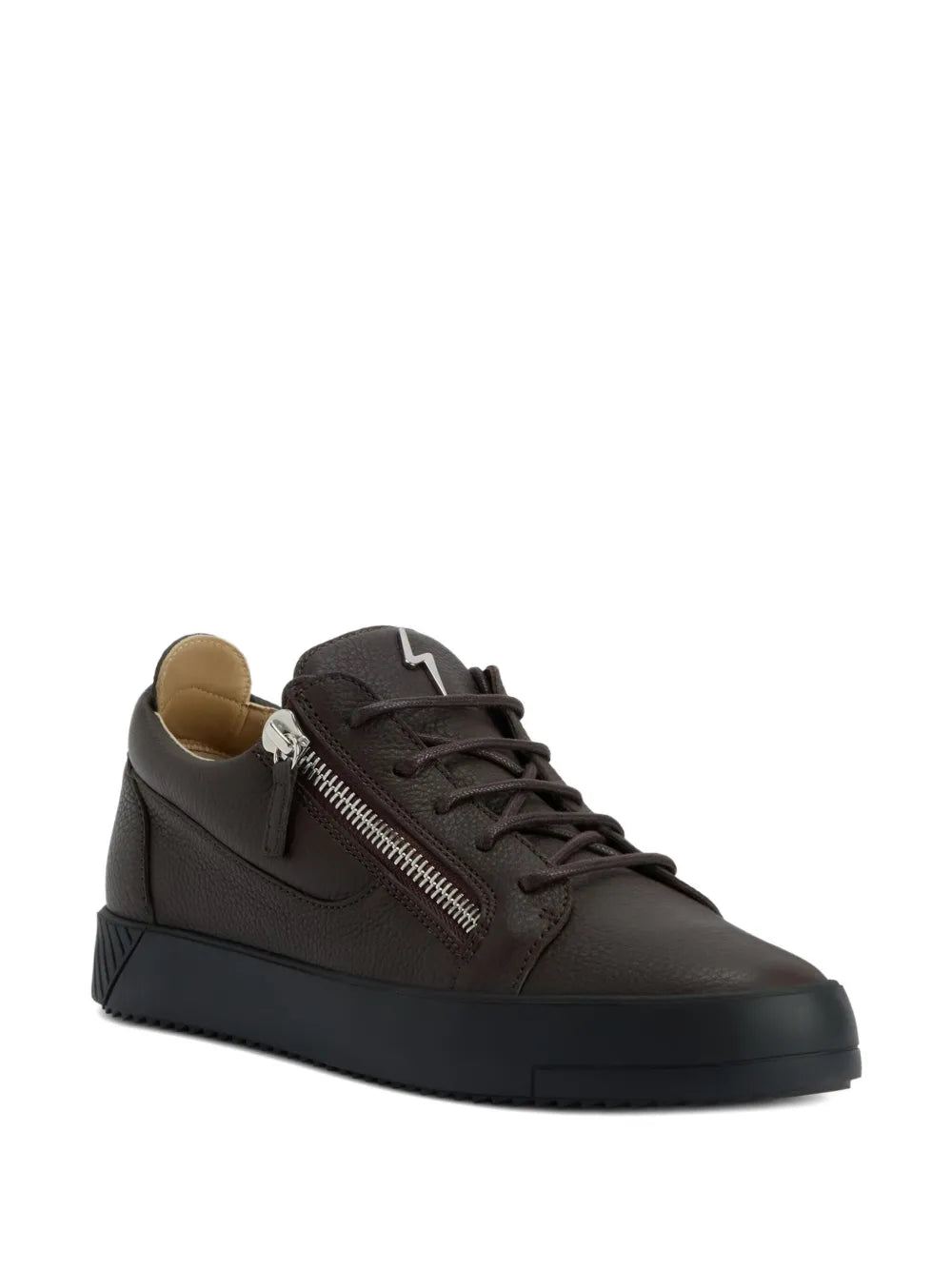 Giuseppe Zanotti Frankie Zip-Detail Leather Sneakers
