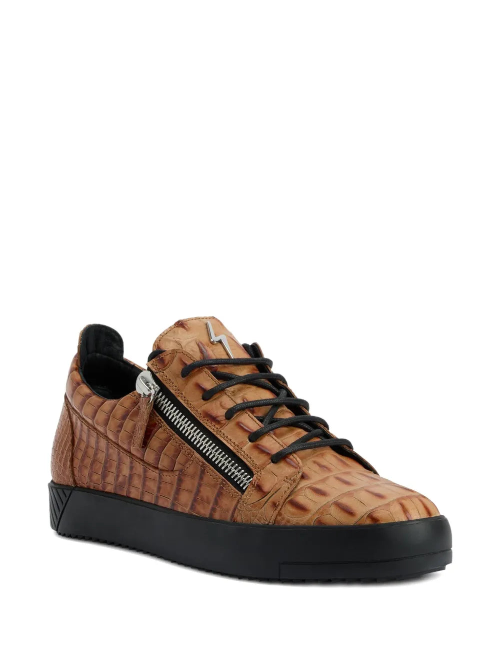 Giuseppe Zanotti Frankie Crocodile-Effect Sneakers