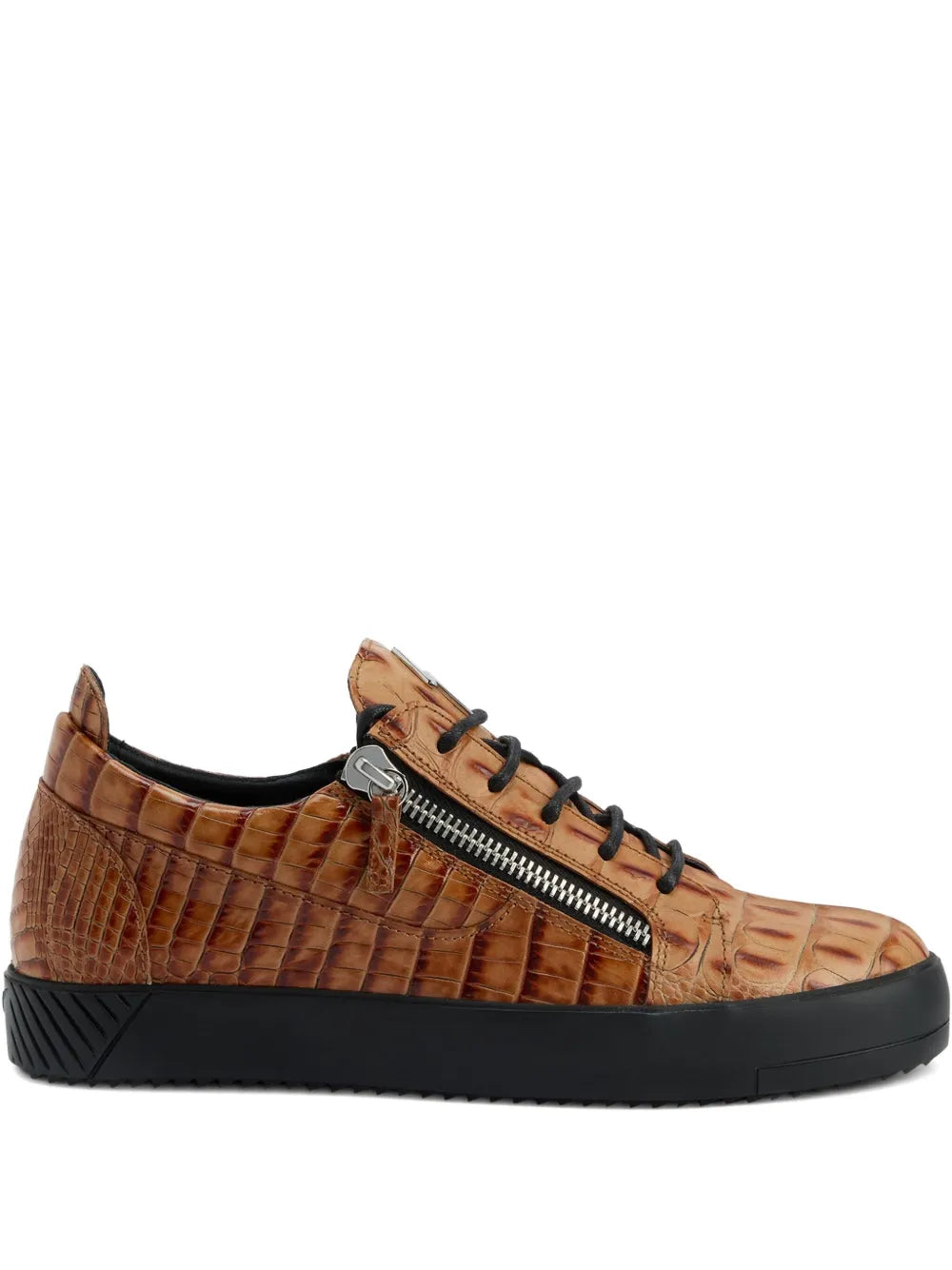 Giuseppe Zanotti Frankie Crocodile-Effect Sneakers
