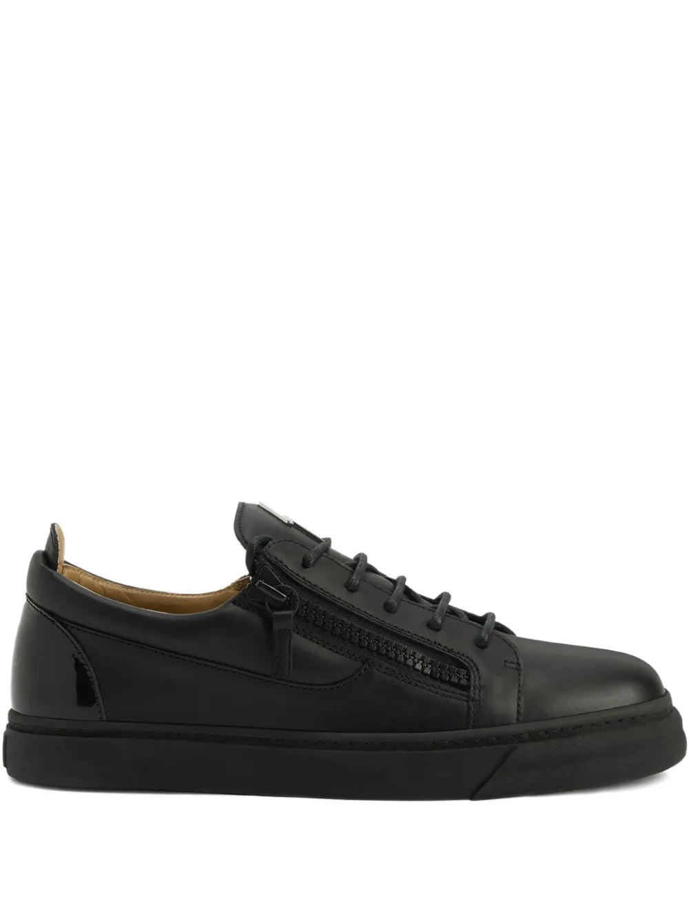 Giuseppe Zanotti Frankie Zip-Detail Leather Sneakers