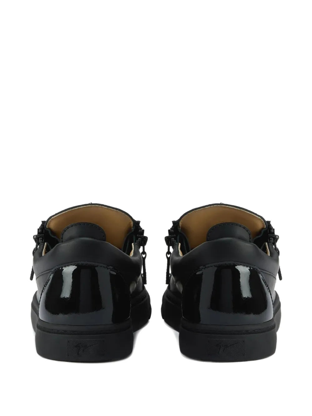 Giuseppe Zanotti Frankie Zip-Detail Leather Sneakers
