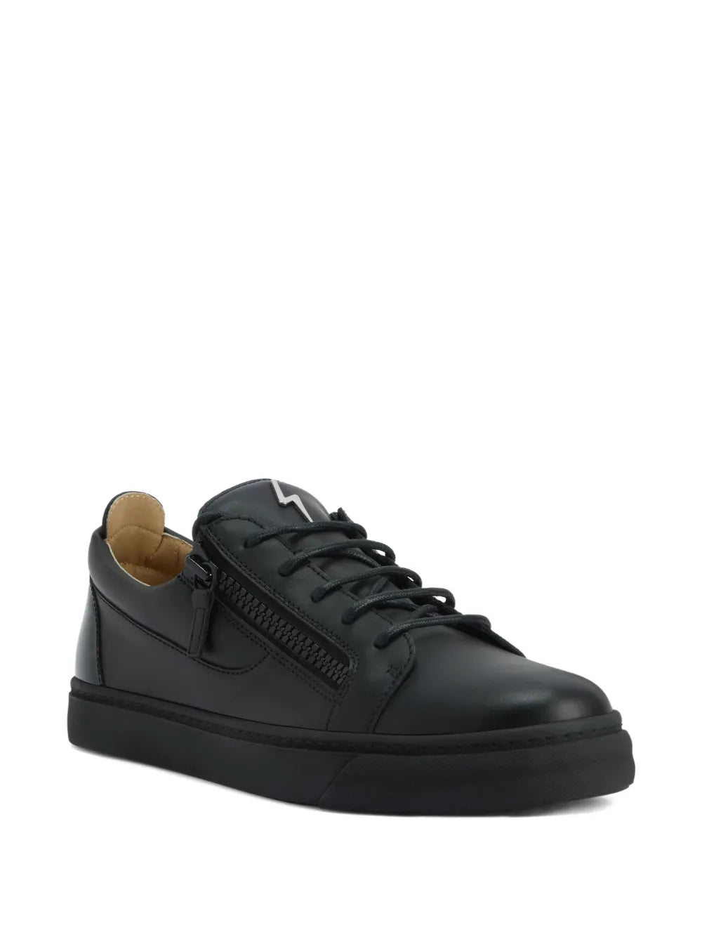 Giuseppe Zanotti Frankie Zip-Detail Leather Sneakers