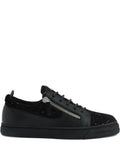 Giuseppe Zanotti Zip-Detail Glitter Low-Top Sneakers