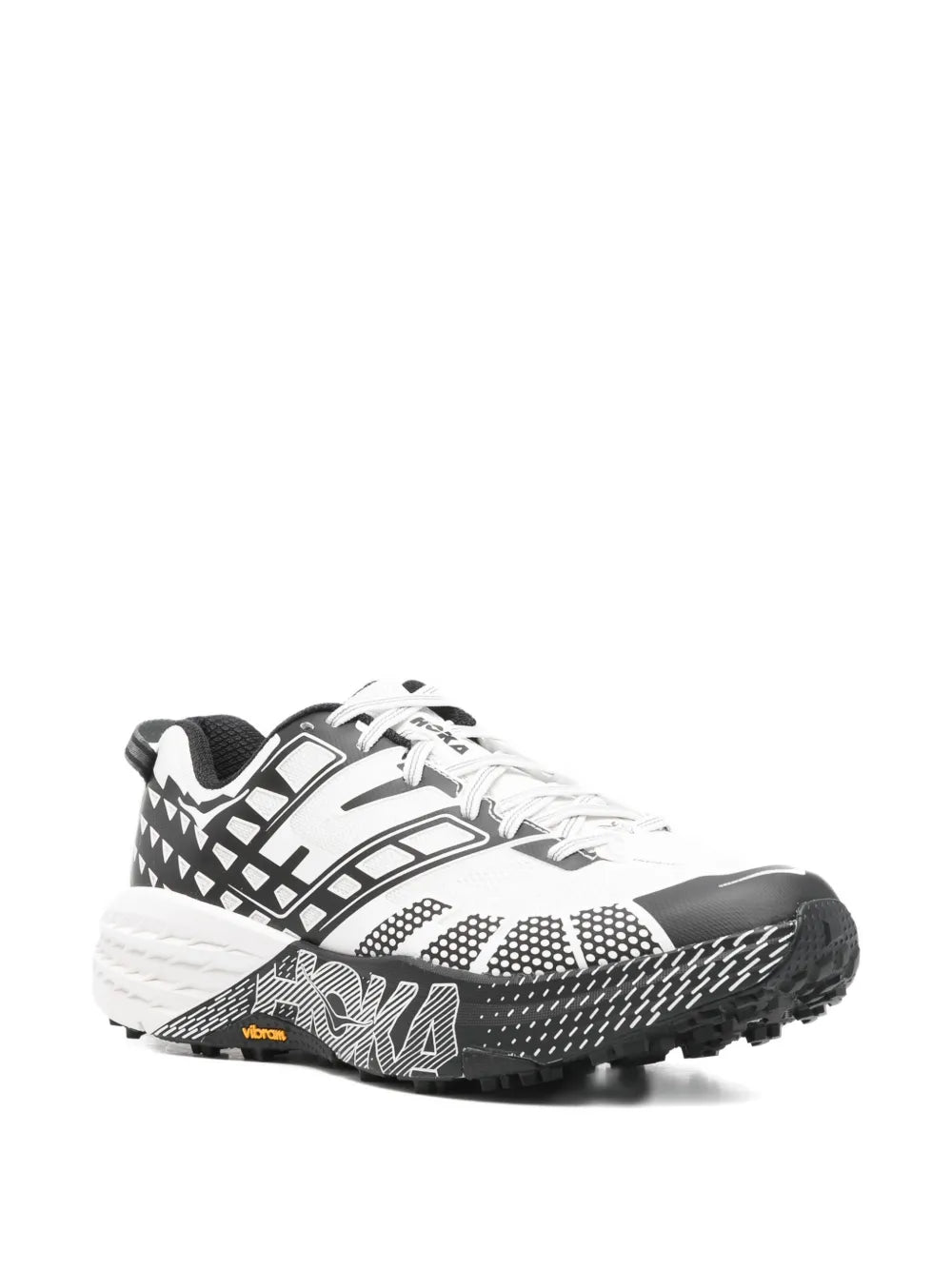 Hoka Geometric-Pattern Sneakers