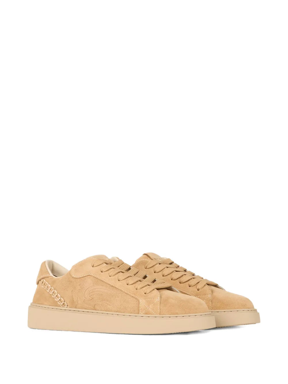 Etro Embroidered Suede Sneakers
