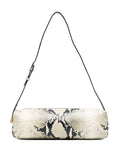 KHAITEsnakeskin cylindrical shoulder bag