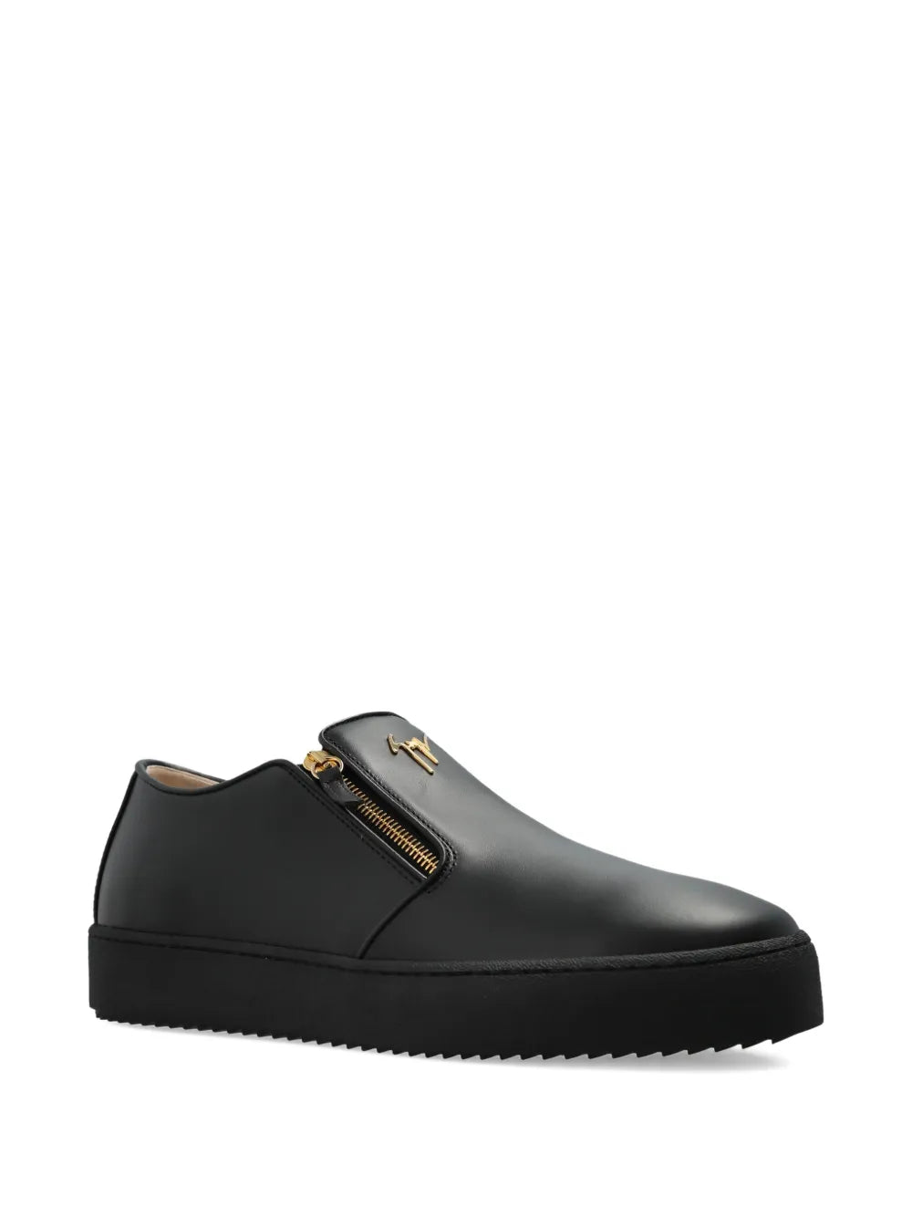 Giuseppe Zanotti Zip-Detail Leather Sneakers