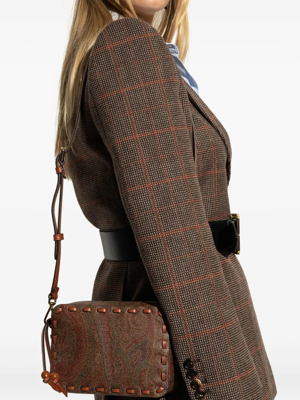 ETROpaisley-pattern stitched tote bag