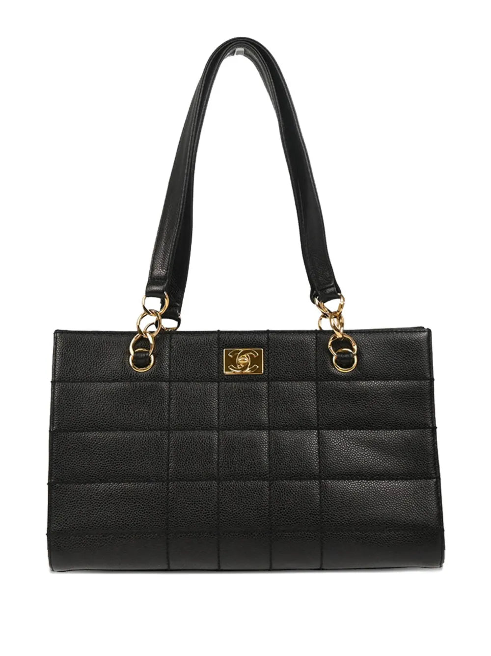 Pre-OwnedCHANEL Pre-Owned2002 medium Wild Stitch Choco Bar tote bag