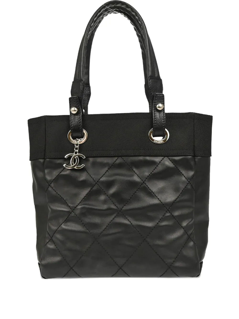 Pre-OwnedCHANEL Pre-Owned2013 Paris-Biarritz PM Diamond-quilting tote bag