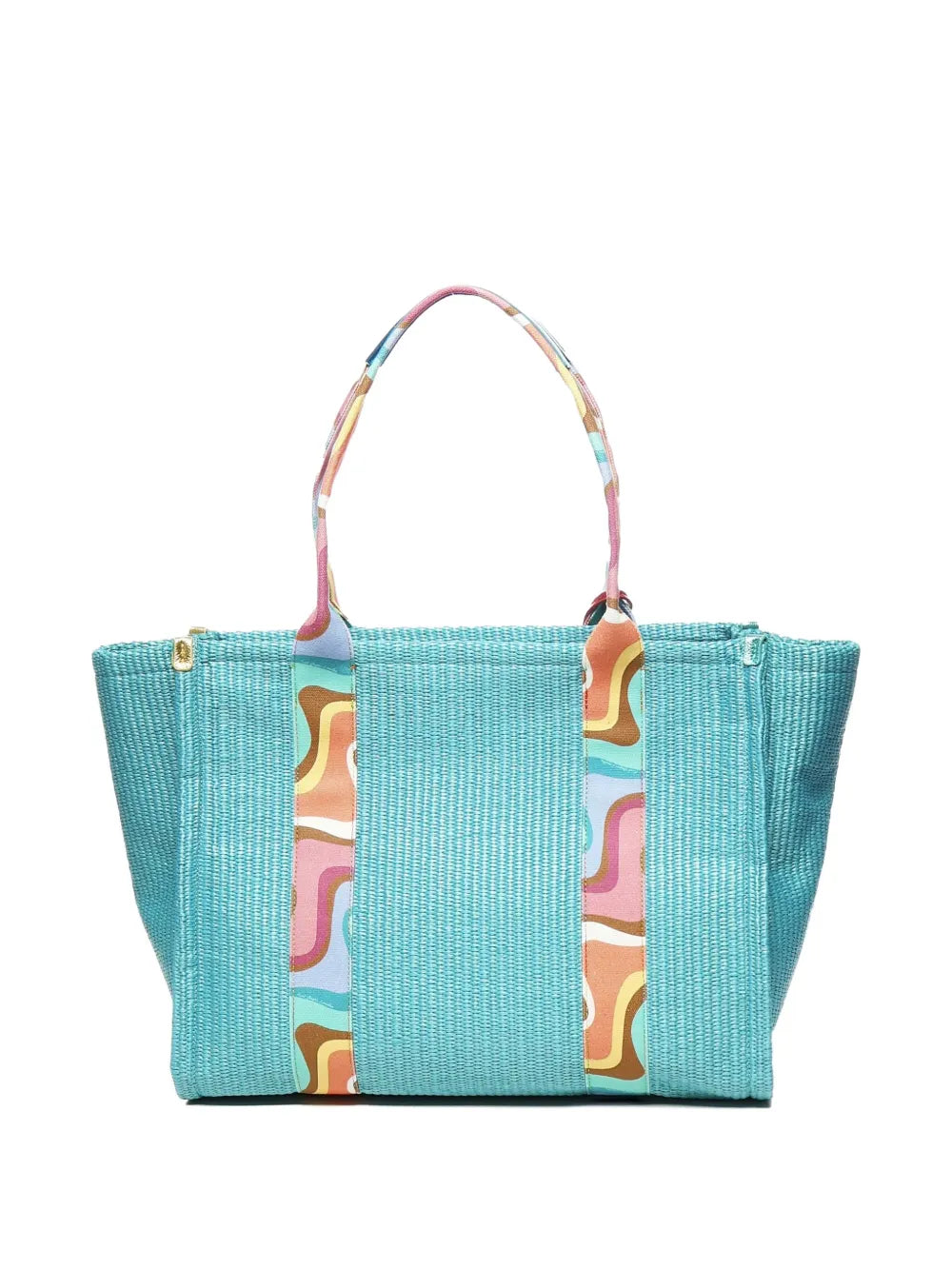 Kurt Geiger Londonembossed logo stripe tote bag