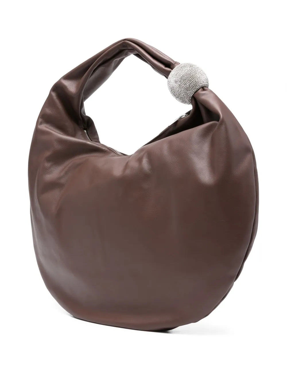 Giuseppe Di Morabitocrystal-embellished leather shoulder bag