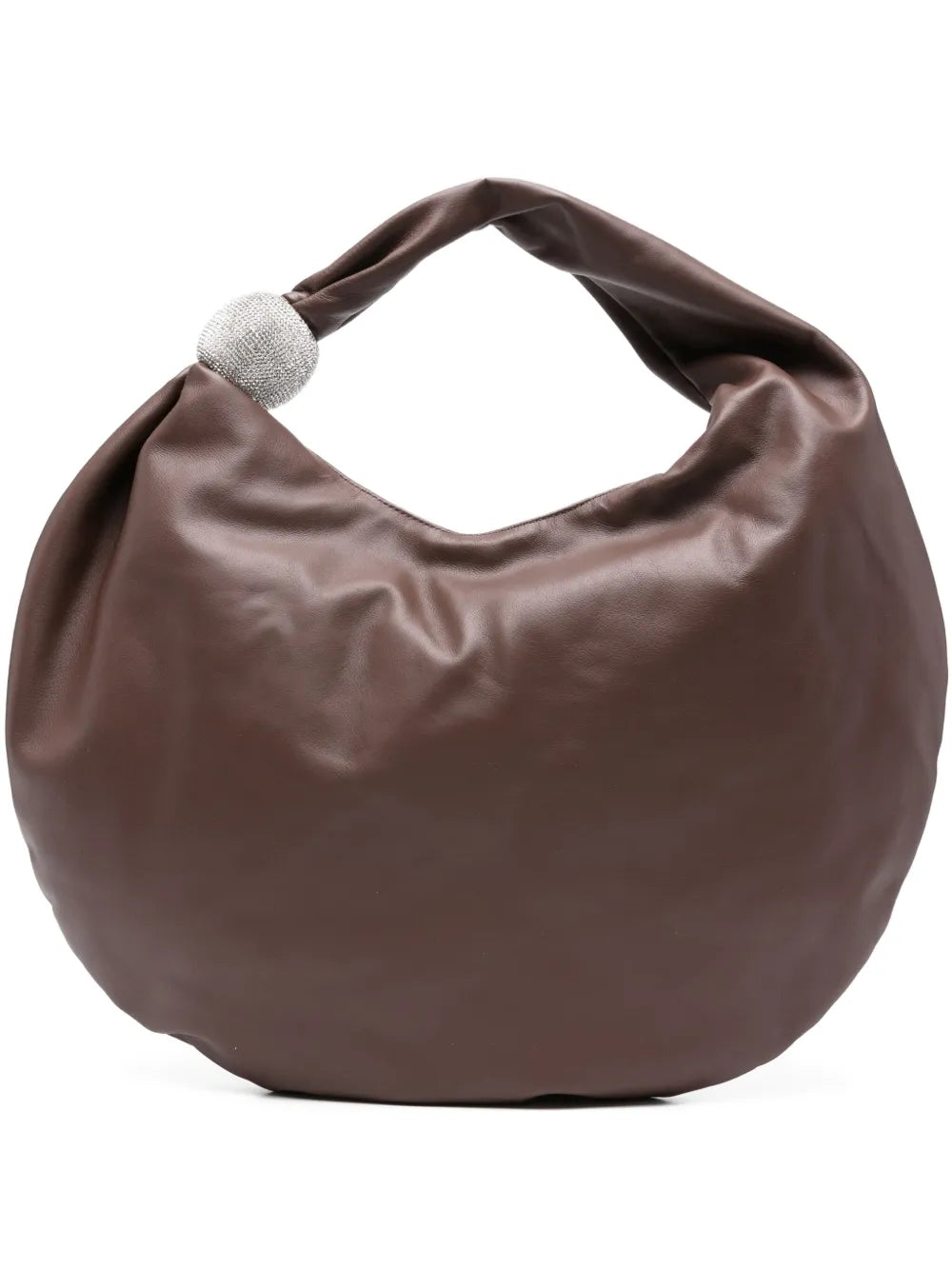 Giuseppe Di Morabitocrystal-embellished leather shoulder bag