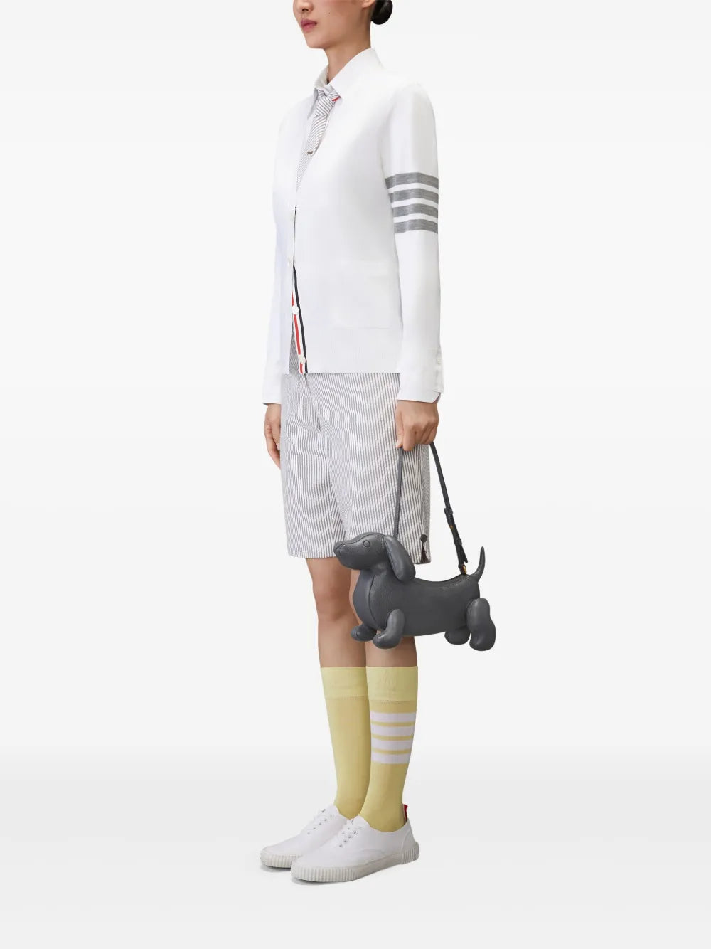 Thom BrowneHector pebble-grain leather shoulder bag