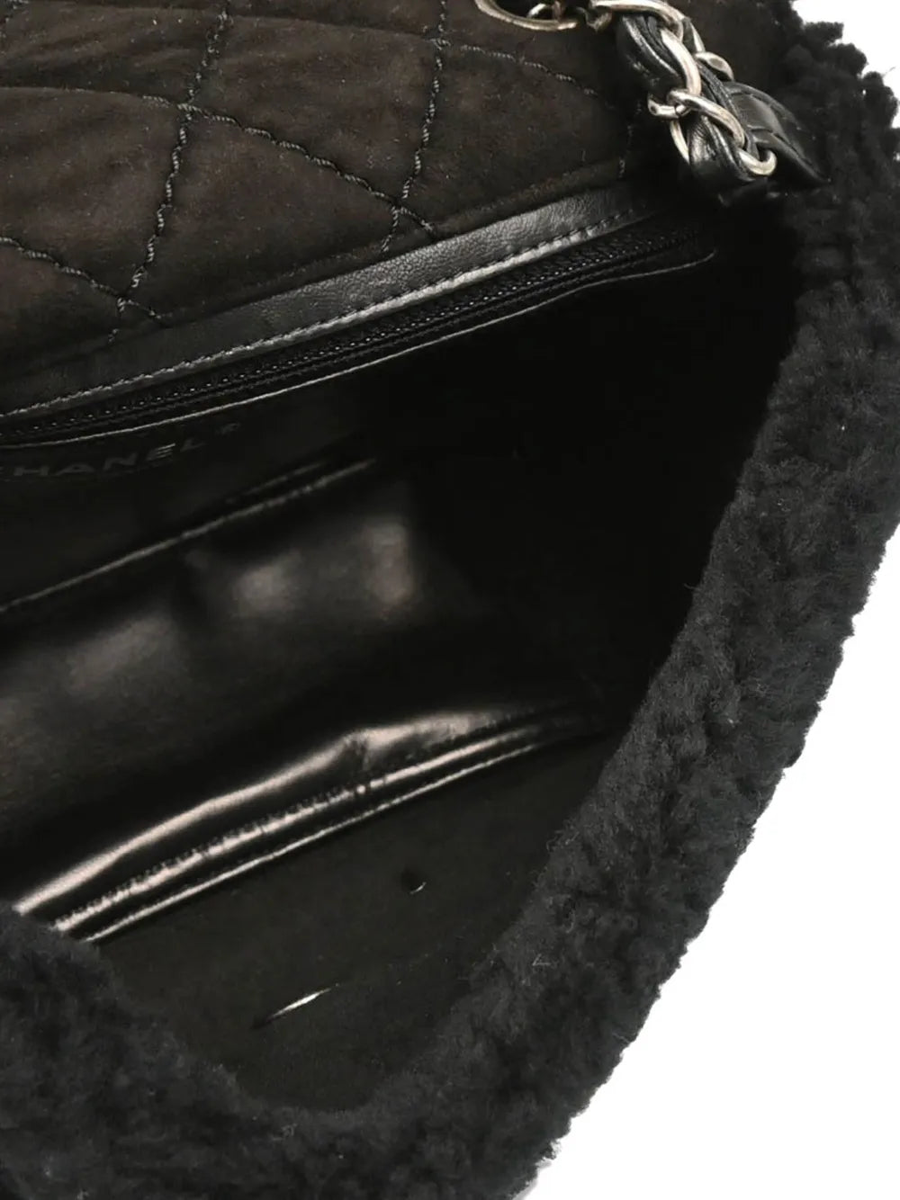 Pre-OwnedCHANEL Pre-Owned2014 pearl-shearling shoulder bag