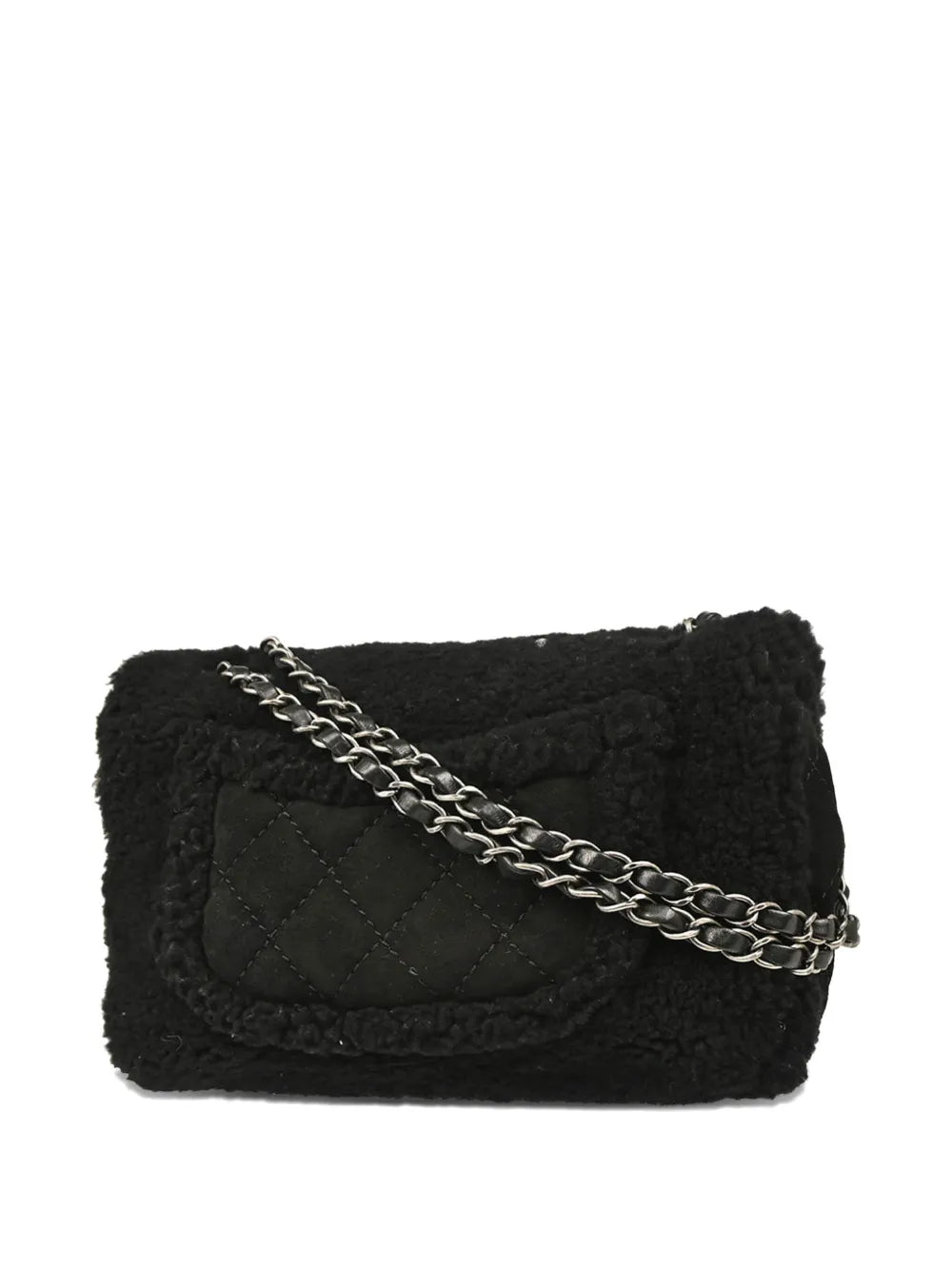 Pre-OwnedCHANEL Pre-Owned2014 pearl-shearling shoulder bag