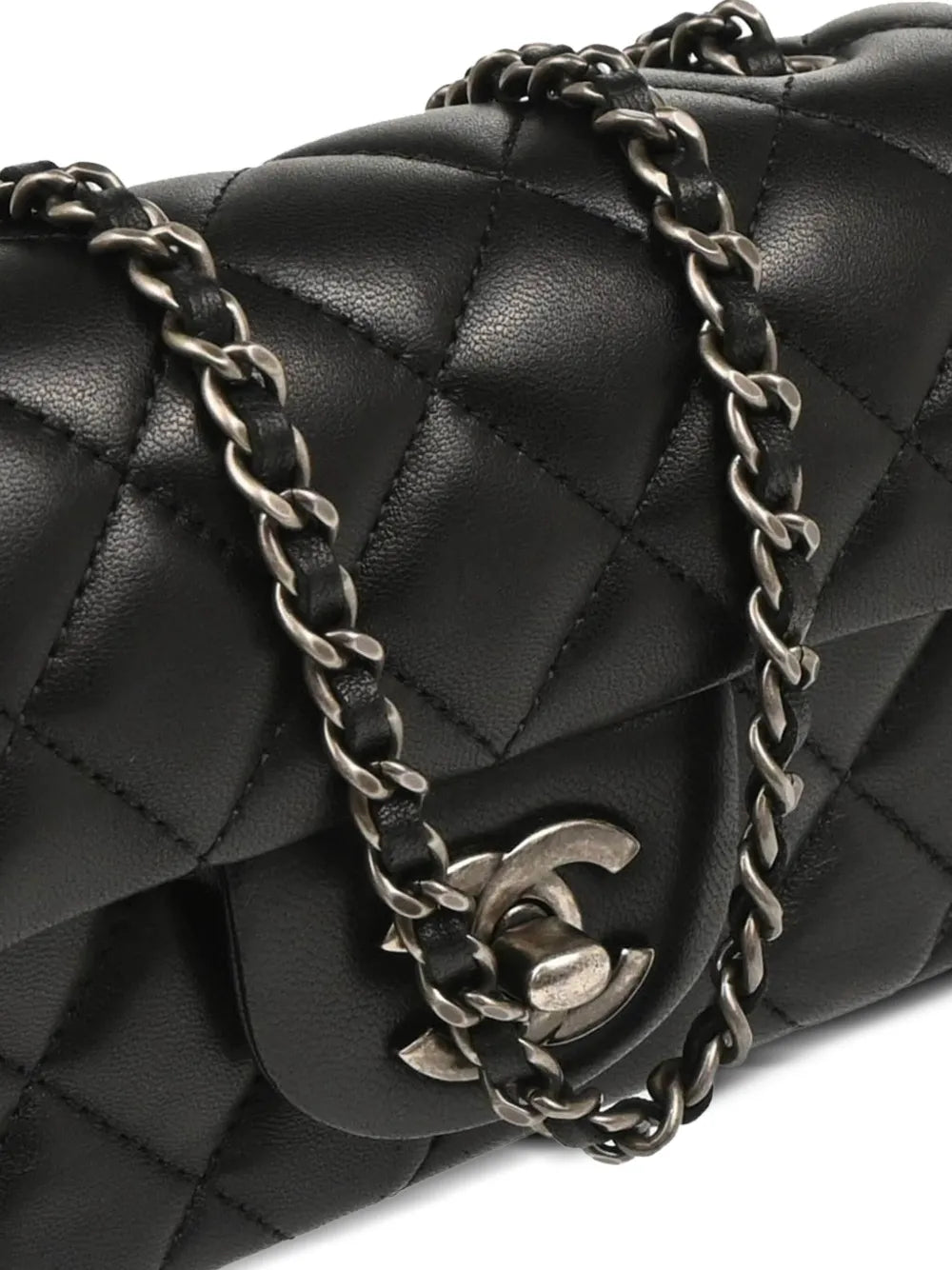 Pre-OwnedCHANEL Pre-Owned2014 diamond-quilted leather-chain shoulder bag