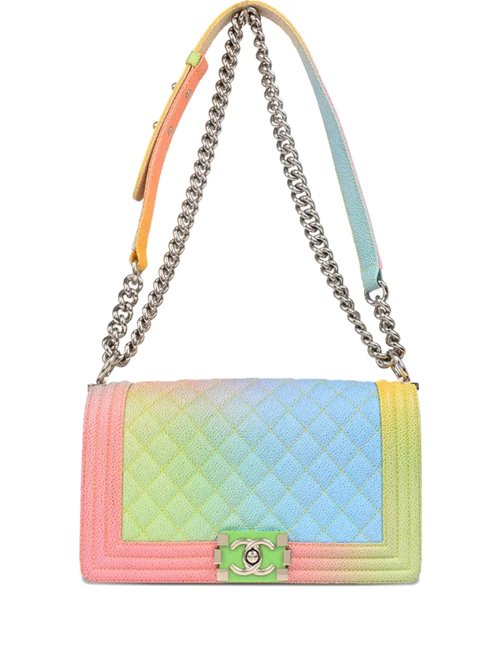 Pre-OwnedCHANEL Pre-Owned2016 medium Boy Chanel caviar-leather shoulder bag