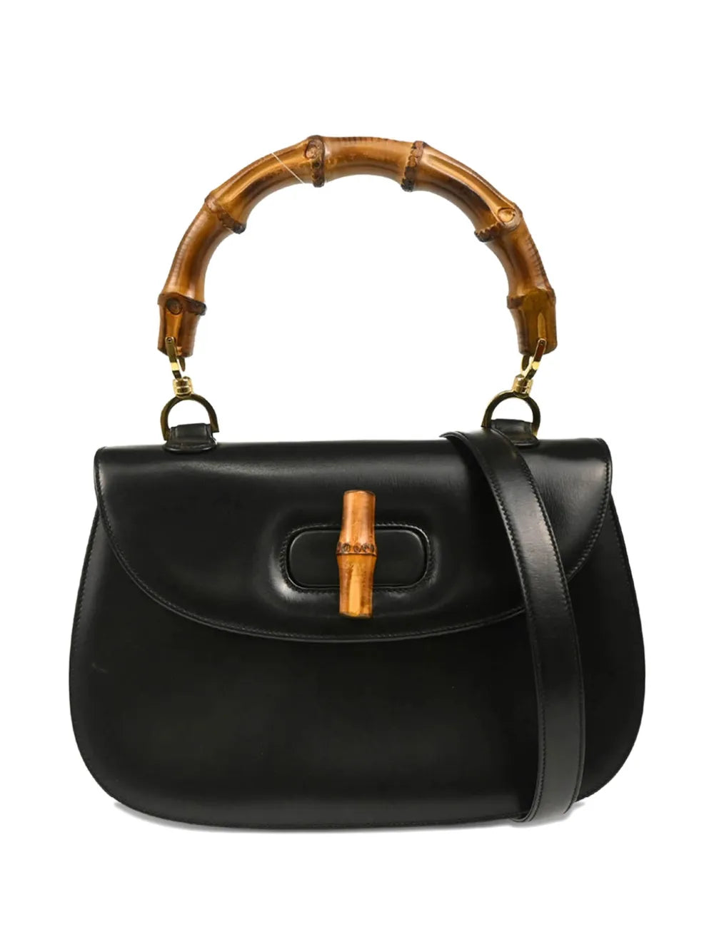 Pre-OwnedGucci Pre-Owned1990s bamboo leather handbag