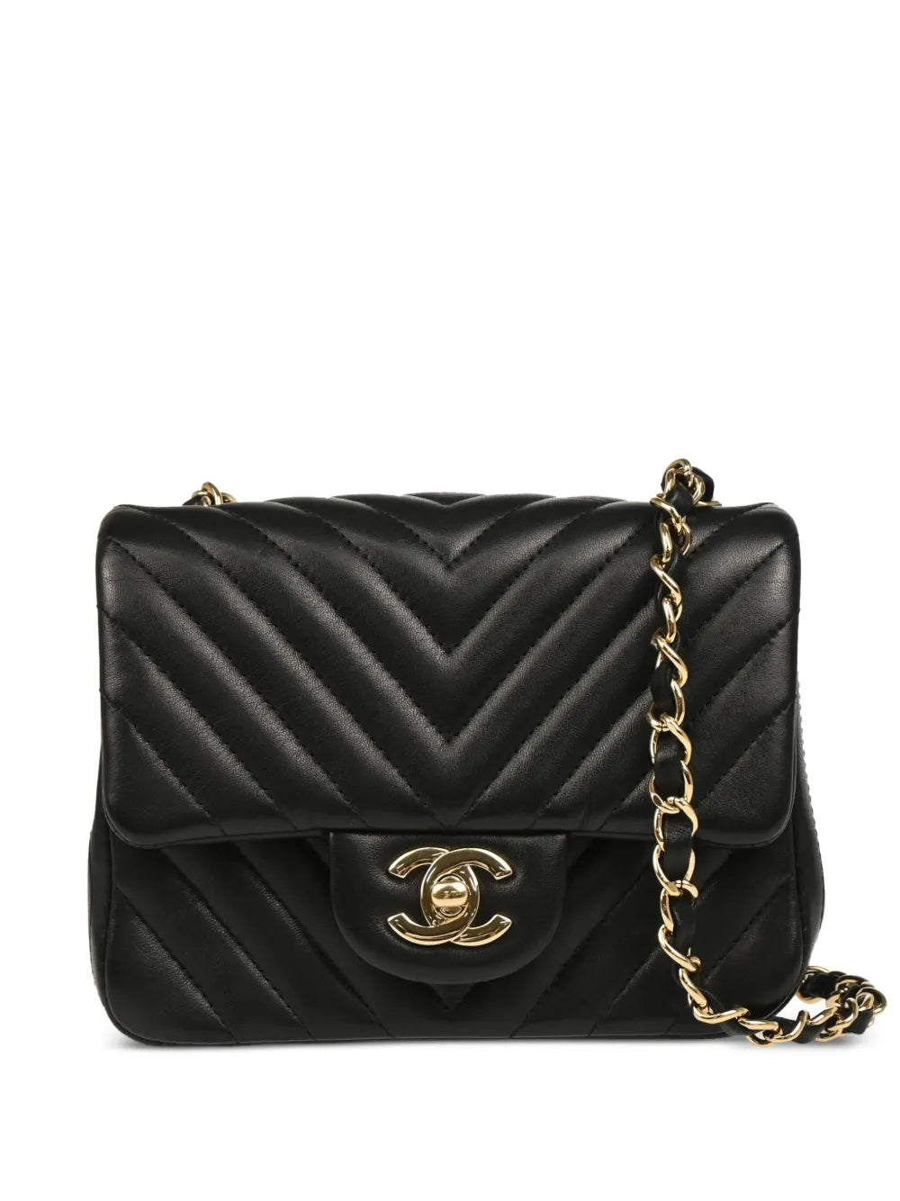 Pre-OwnedCHANEL Pre-Owned2016 mini Classic Square Flap 17 shoulder bag