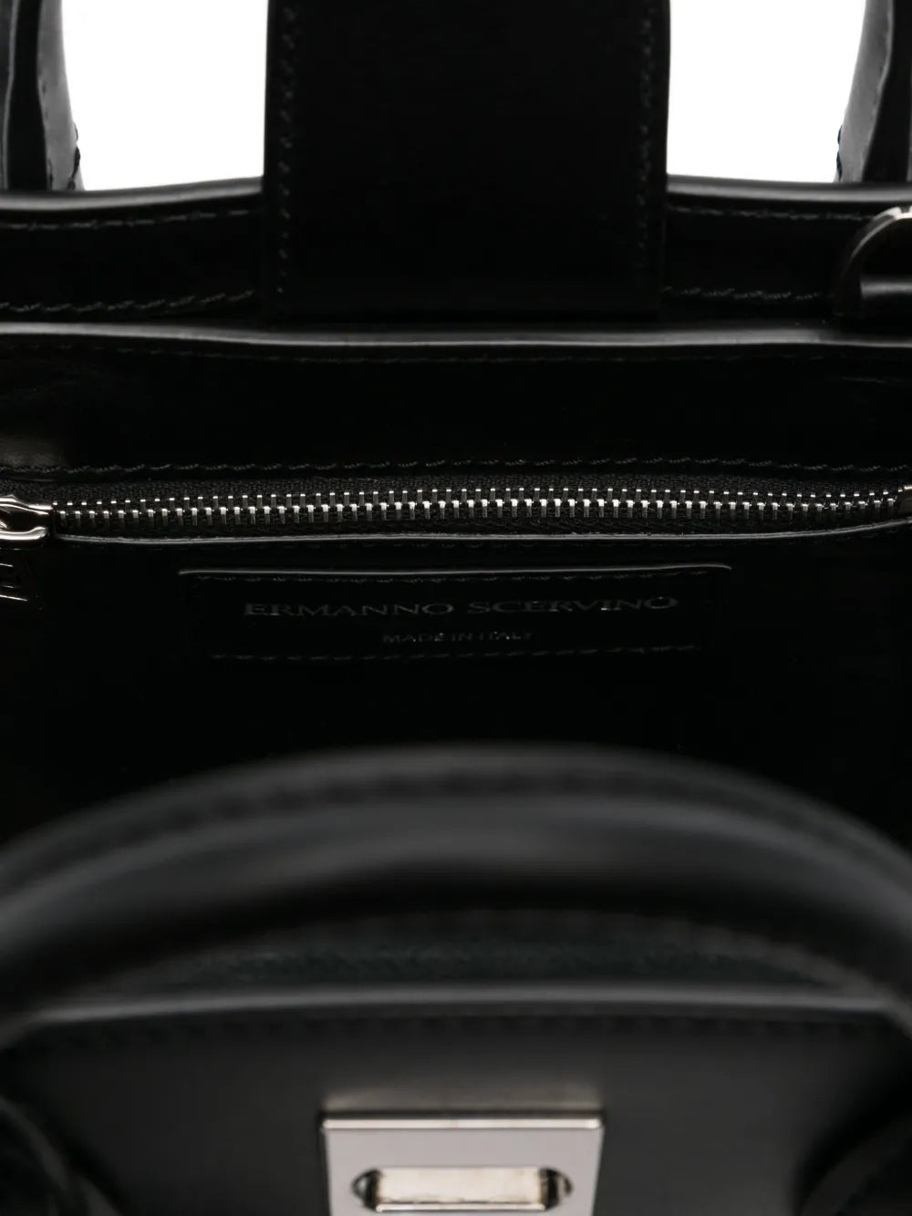 Ermanno Scervinopadlock-detailing tote bag