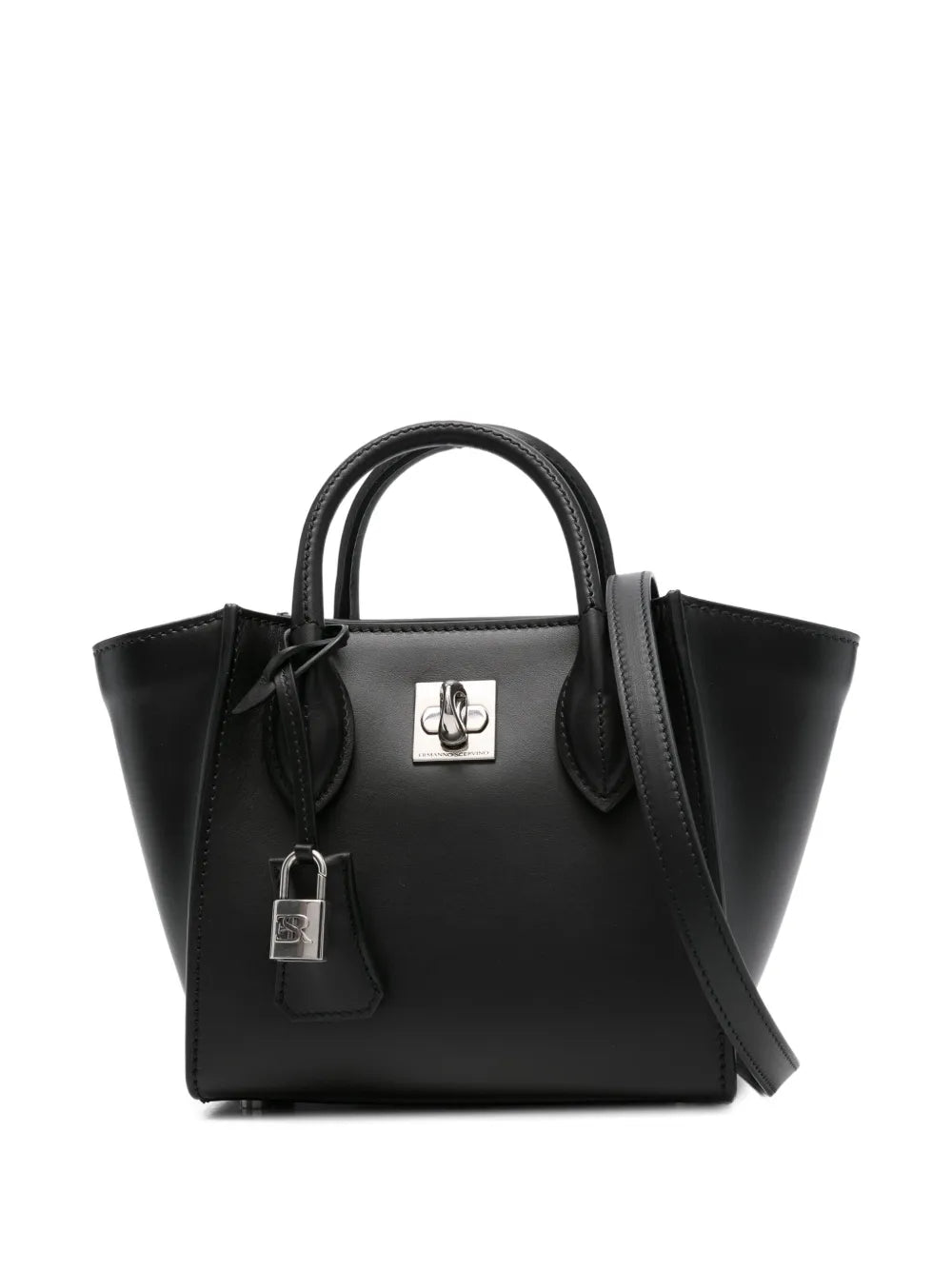 Ermanno Scervinopadlock-detailing tote bag
