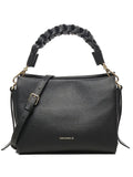 Coccinellesmall braided-handle leather shoulder bag